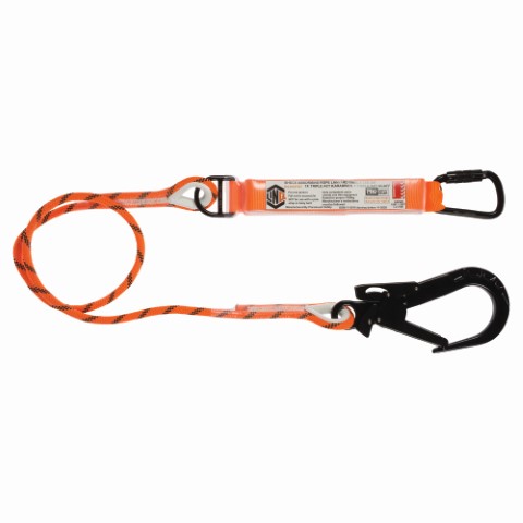 LINQ ROPE LANYARD SNG LEG 1 X T.A KARABINER 1 X T.A SCAFF HOOK